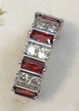 Trendy Cr. SG Ruby Red Arizona Garnet Ring (Size 8)